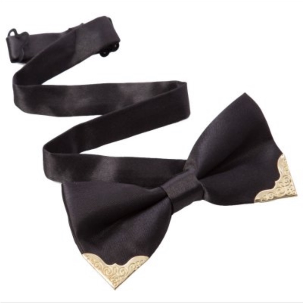 Chic and Luxurious Metal Bow Tie